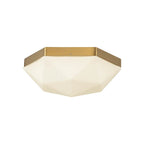 Alora Lighting FM424512BGOP Brushed Gold,Opal Glass Krysta 12-in Brushed Gold/opal Glass 2 Lights Flush Mount Image 1