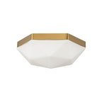 Alora Lighting Krysta 12-in Brushed Gold/opal Glass 2 Lights Flush Mount