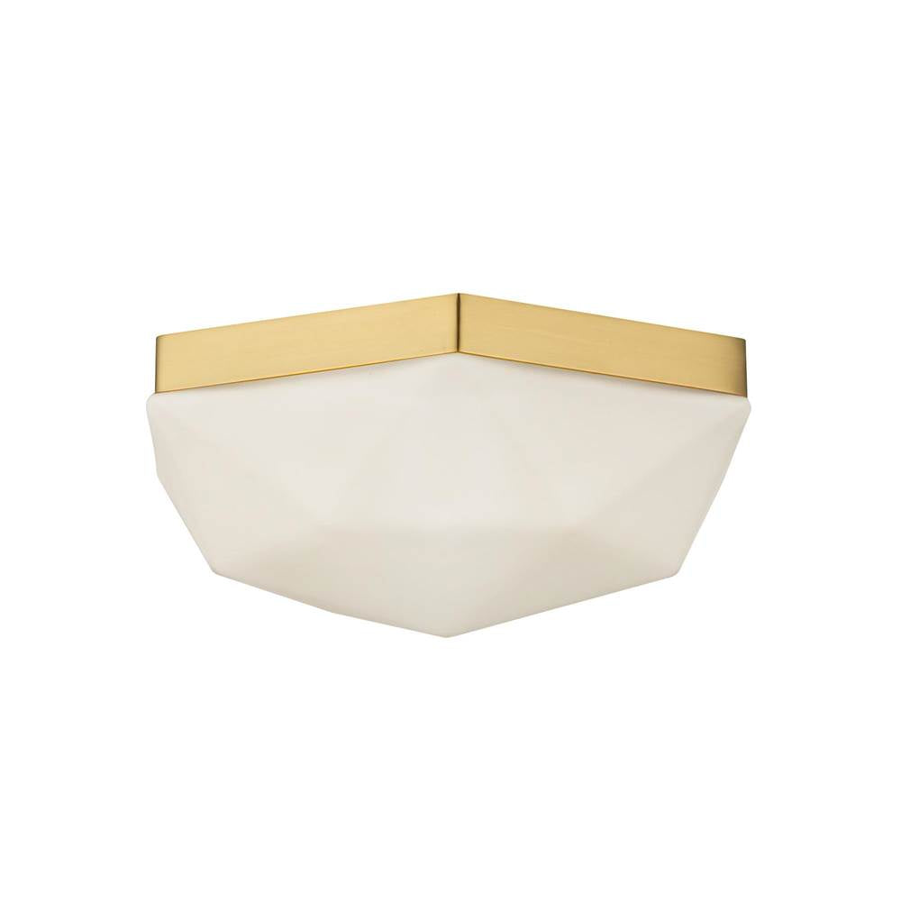 Alora Lighting FM424512BGOP Brushed Gold,Opal Glass Krysta 12-in Brushed Gold/opal Glass 2 Lights Flush Mount Image 4