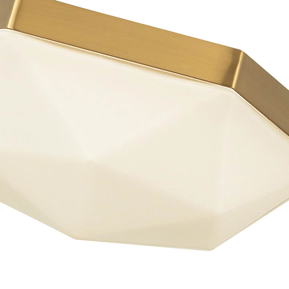 Alora Lighting FM424512BGOP Brushed Gold,Opal Glass Krysta 12-in Brushed Gold/opal Glass 2 Lights Flush Mount Image 2