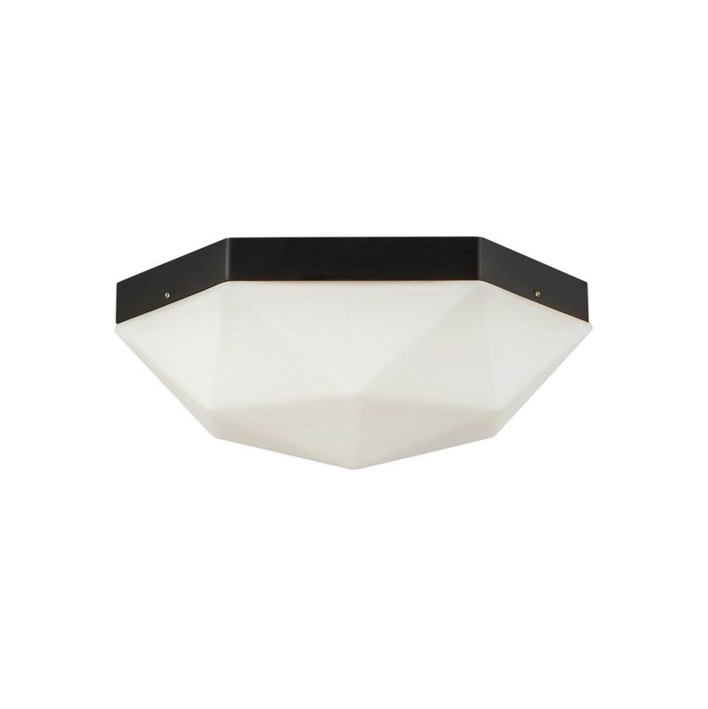 Alora Lighting Krysta 12-in Brushed Gold/opal Glass 2 Lights Flush Mount