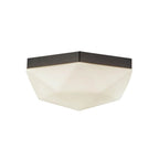 Alora Lighting FM424512MBOP Matte Black,Opal Glass Krysta 12-in Matte Black/opal Glass 2 Lights Flush Mount Image 4