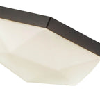 Alora Lighting FM424512MBOP Matte Black,Opal Glass Krysta 12-in Matte Black/opal Glass 2 Lights Flush Mount Image 2