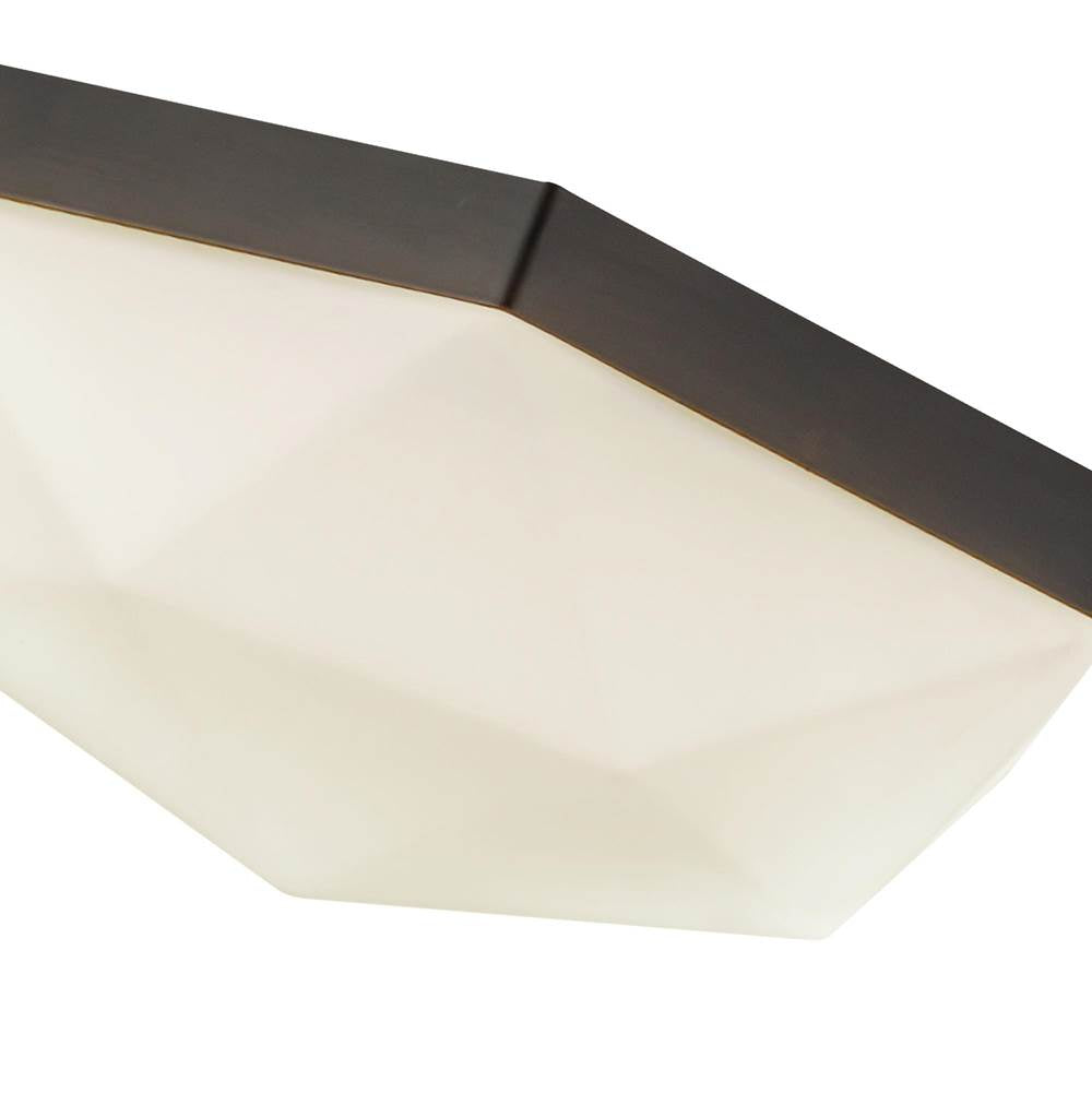 Alora Lighting FM424512MBOP Matte Black,Opal Glass Krysta 12-in Matte Black/opal Glass 2 Lights Flush Mount Image 2