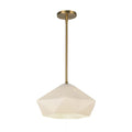 Alora Lighting PD424514BGOP Brushed Gold,Opal Glass Krysta 14-in Brushed Gold/opal Glass 1 Light Pendant Image 1