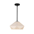 Alora Lighting Krysta 14-in Brushed Gold/opal Glass 1 Light Pendant