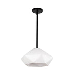 Alora Lighting PD424514MBOP Matte Black,Opal Glass Krysta 14-in Matte Black/opal Glass 1 Light Pendant Image 3