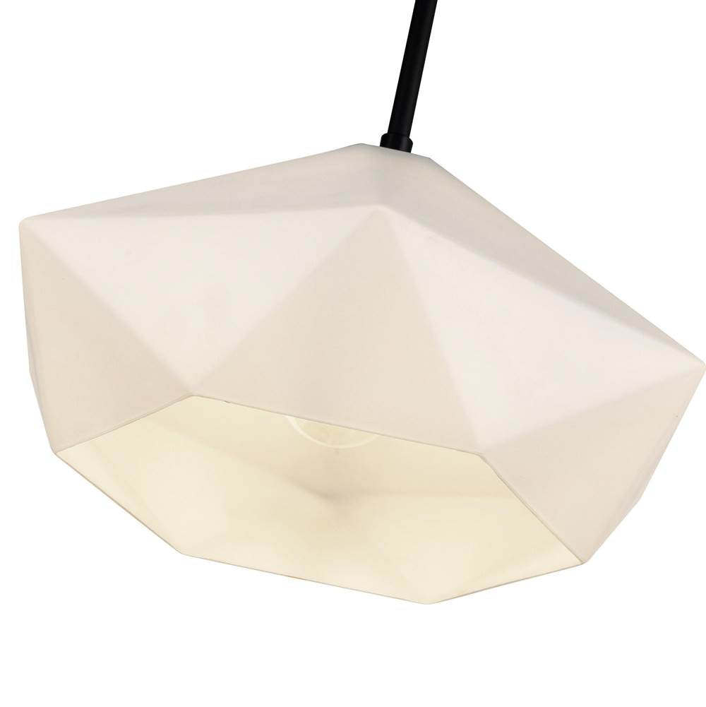 Alora Lighting PD424514MBOP Matte Black,Opal Glass Krysta 14-in Matte Black/opal Glass 1 Light Pendant Image 2