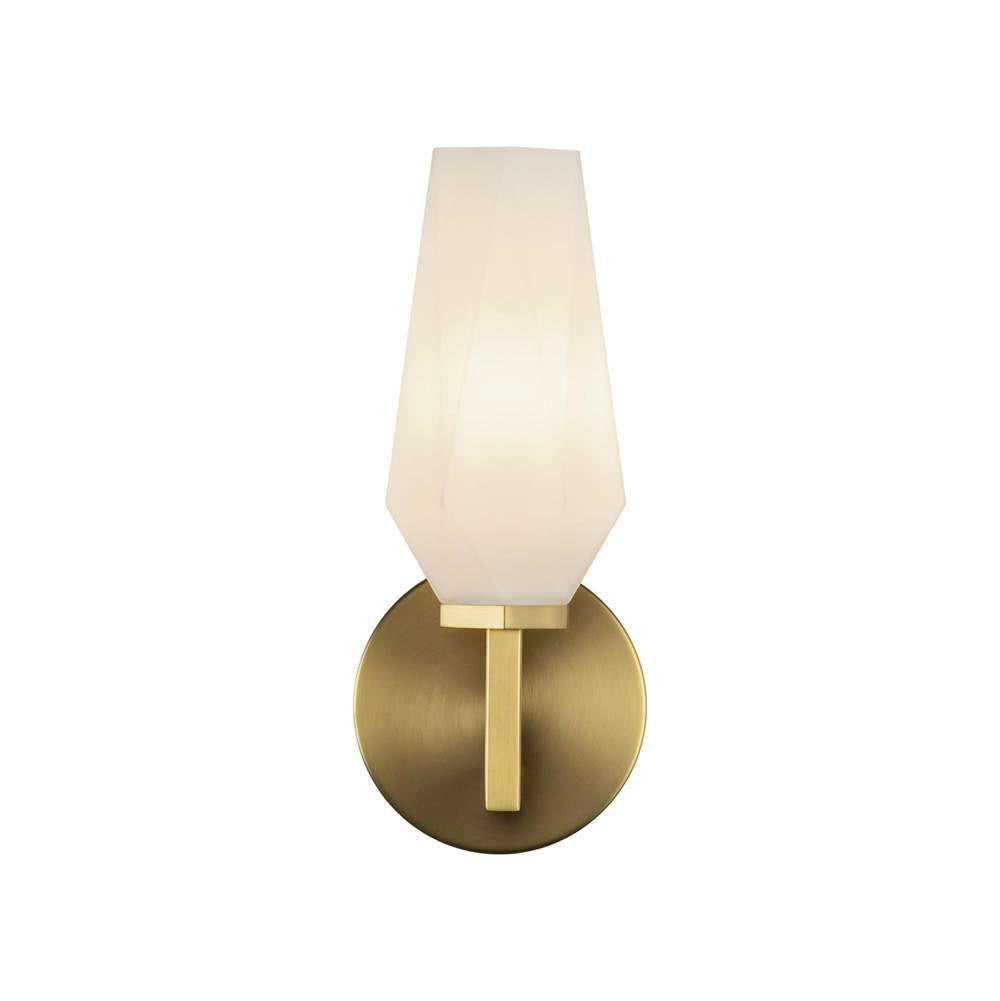 Alora Lighting WV424110BGOP Brushed Gold,Opal Glass Krysta 10-in Brushed Gold/opal Glass 1 Light Wall Vanity Image 1