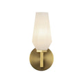 Alora Lighting WV424110BGOP Brushed Gold,Opal Glass Krysta 10-in Brushed Gold/opal Glass 1 Light Wall Vanity Image 1