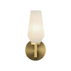 Alora Lighting WV424110BGOP Brushed Gold,Opal Glass Krysta 10-in Brushed Gold/opal Glass 1 Light Wall Vanity Image 1