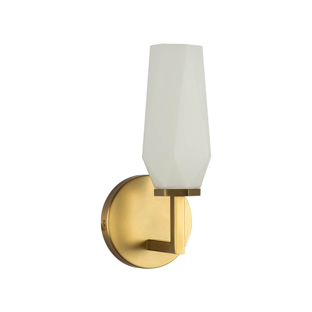 Alora Lighting WV424110BGOP Brushed Gold,Opal Glass Krysta 10-in Brushed Gold/opal Glass 1 Light Wall Vanity Image 3