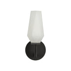 Alora Lighting Krysta 10-in Brushed Gold/opal Glass 1 Light Wall Vanity