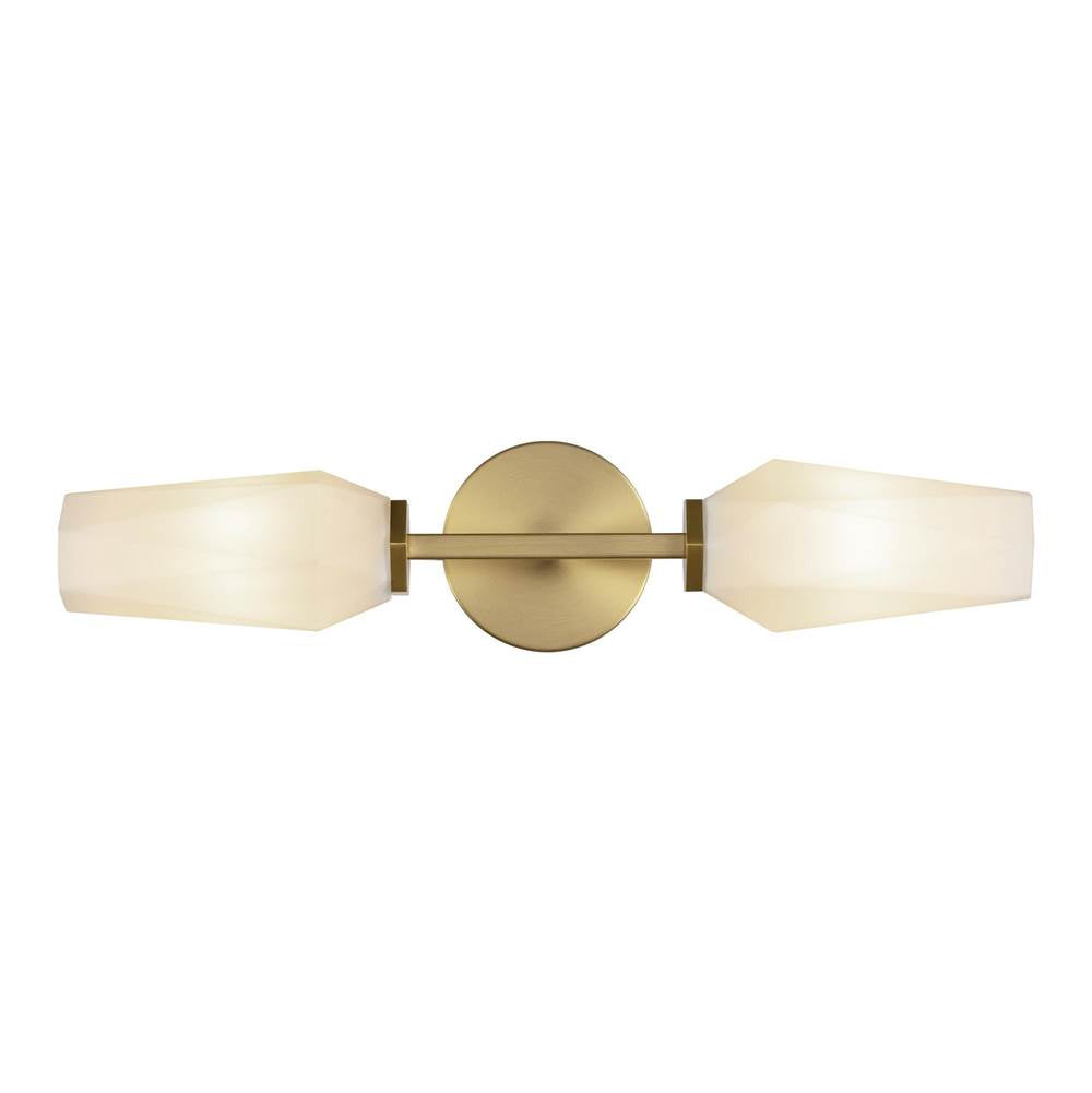Alora Lighting WV424720BGOP Brushed Gold,Opal Glass Krysta 20-in Brushed Gold/opal Glass 2 Lights Wall Vanity Image 1