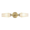 Alora Lighting WV424720BGOP Brushed Gold,Opal Glass Krysta 20-in Brushed Gold/opal Glass 2 Lights Wall Vanity Image 1