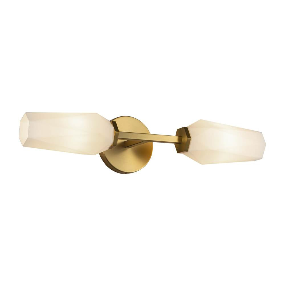 Alora Lighting WV424720BGOP Brushed Gold,Opal Glass Krysta 20-in Brushed Gold/opal Glass 2 Lights Wall Vanity Image 4