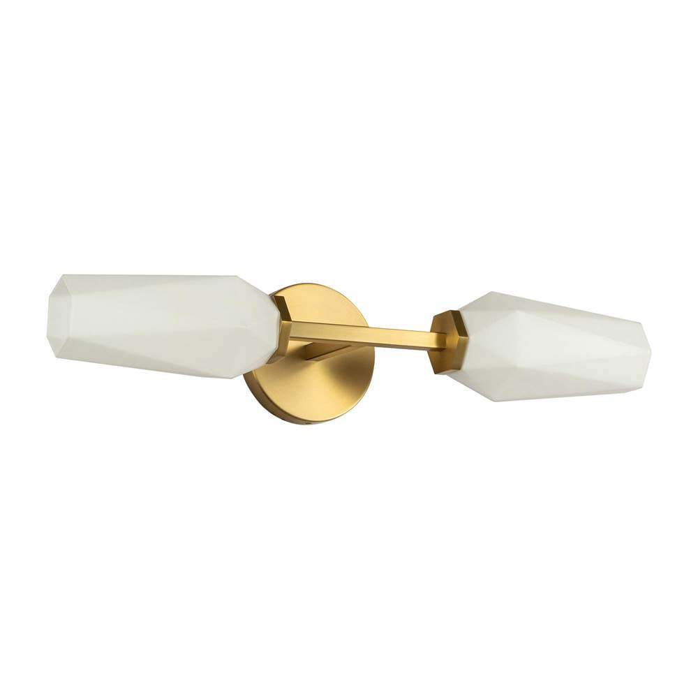 Alora Lighting WV424720BGOP Brushed Gold,Opal Glass Krysta 20-in Brushed Gold/opal Glass 2 Lights Wall Vanity Image 3