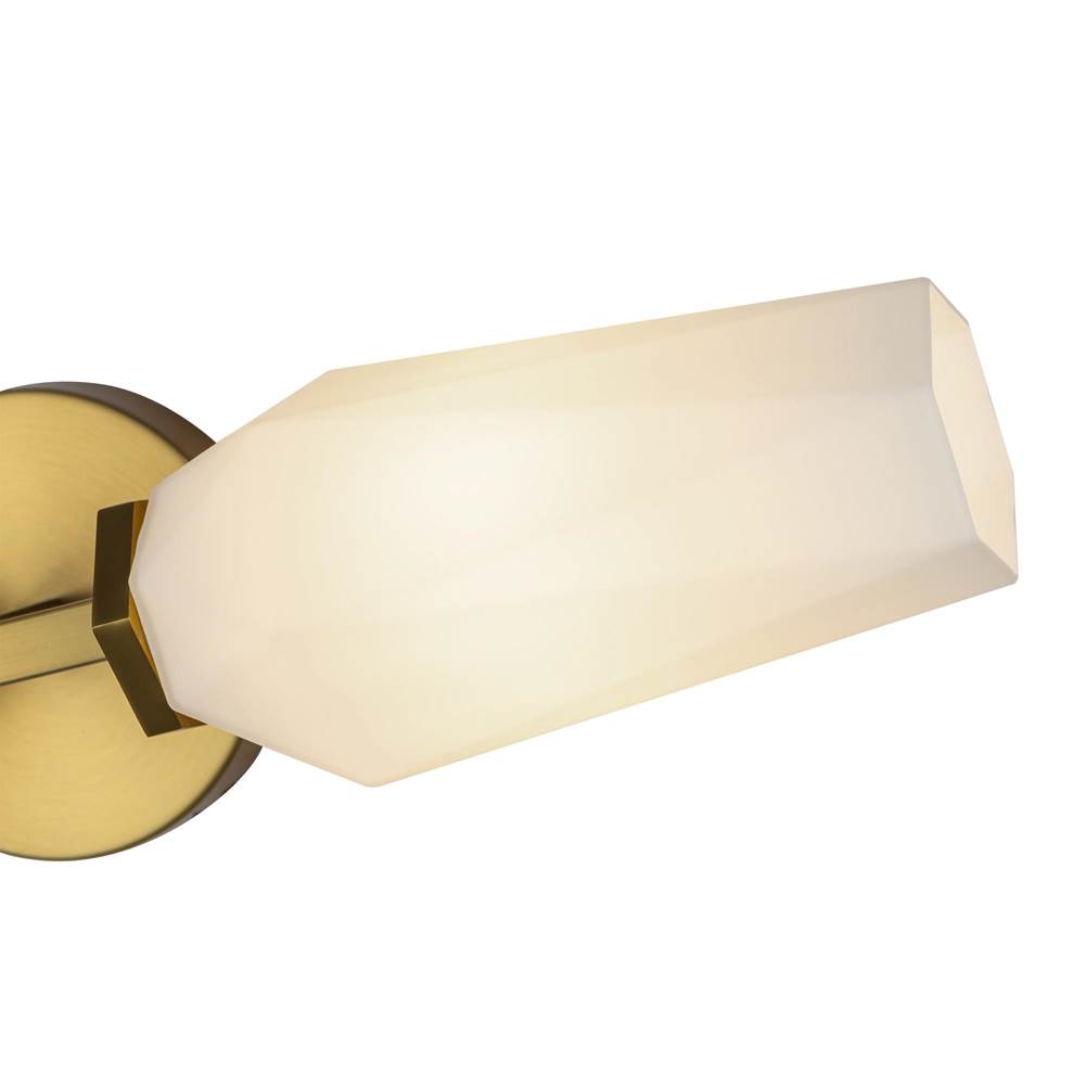 Alora Lighting WV424720BGOP Brushed Gold,Opal Glass Krysta 20-in Brushed Gold/opal Glass 2 Lights Wall Vanity Image 2