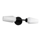 Alora Lighting WV424720MBOP Matte Black,Opal Glass Krysta 20-in Matte Black/opal Glass 2 Lights Wall Vanity Image 3