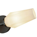 Alora Lighting WV424720MBOP Matte Black,Opal Glass Krysta 20-in Matte Black/opal Glass 2 Lights Wall Vanity Image 2