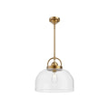 Alora Lighting Lancaster 15-in Aged Gold 1 Light Pendant
