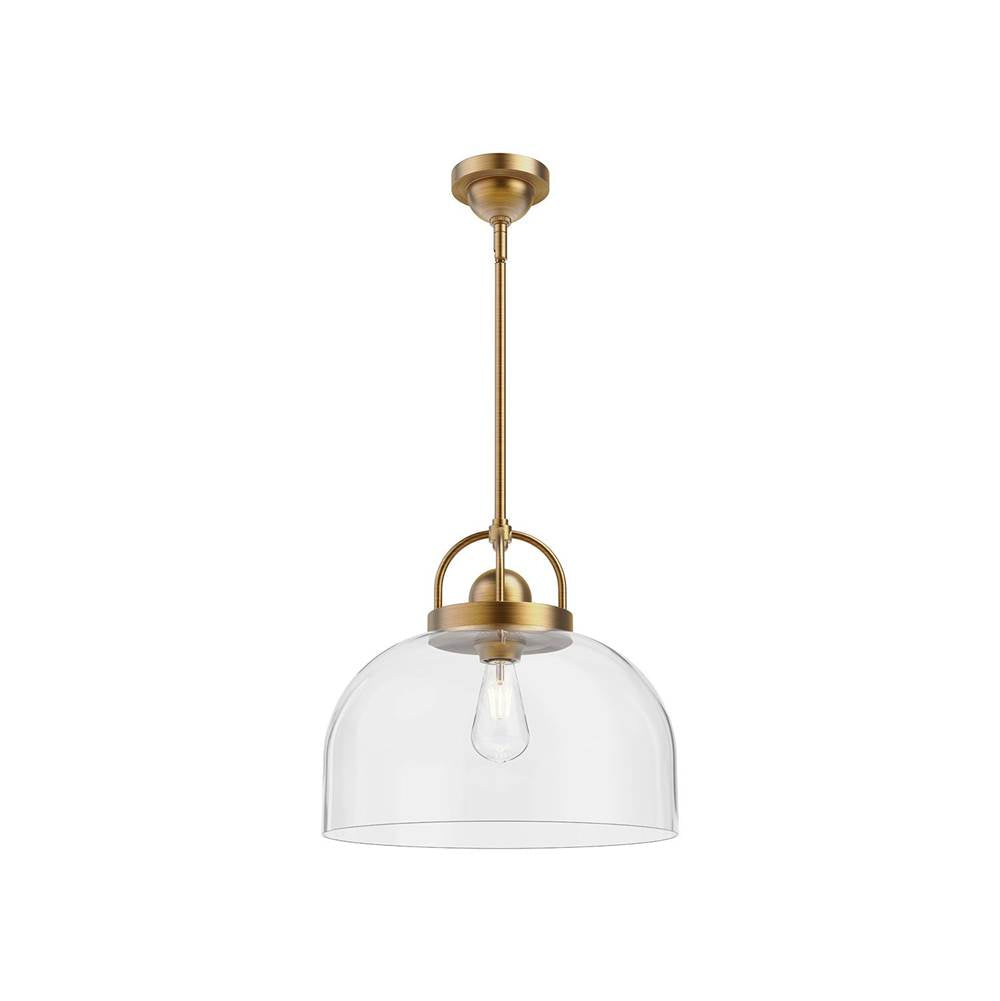 Alora Lighting Lancaster 15-in Aged Gold 1 Light Pendant