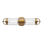 Alora Lighting WV461102AG Aged Gold Lancaster 5-in Aged Gold 2 Lights Wall/vanity Image 2