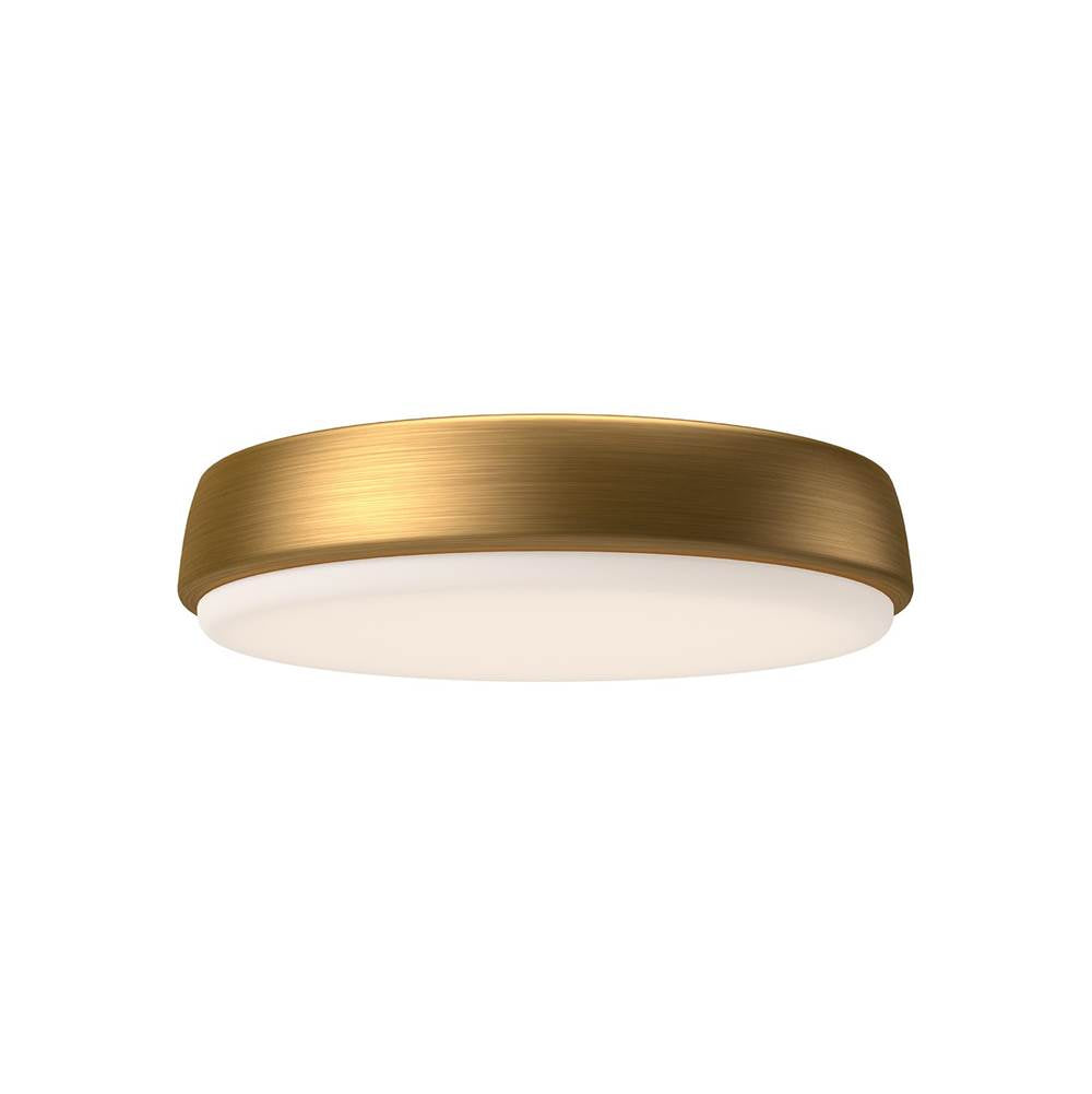 Alora Lighting Laval 11-in Aged Gold Led Flush Mount