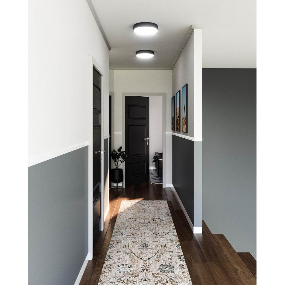Alora Lighting Laval 11-in Aged Gold Led Flush Mount
