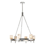 Alora Lighting CH338632PNAR Polished Nickel,Alabaster Lucian 32-in Polished Nickel/alabaster 6 Lights Chandeliers Image 1