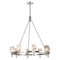 Alora Lighting Lucian 36-in Polished Nickel/alabaster 8 Lights Chandeliers