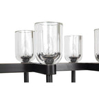 Alora Lighting Lucian 52-in Polished Nickel/alabaster 10 Lights Linear Pendant