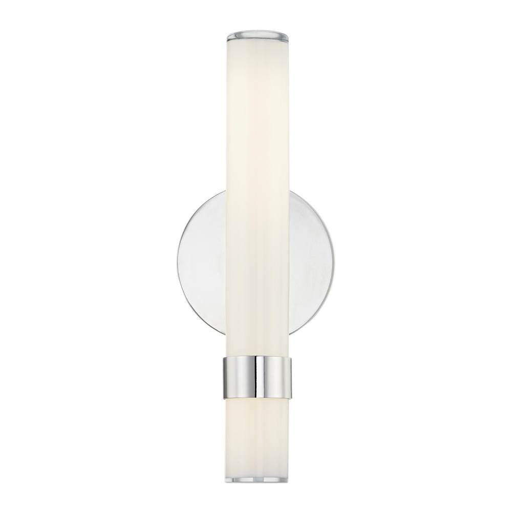 Alora Lighting Madison 14-in Polished Nickel/glossy Opal Led Wall/vanity