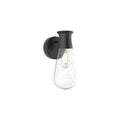 Alora Lighting Marcel 5-in Clear Bubble Glass/textured Black 1 Light Exterior Wall Sconce