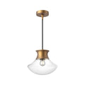 Alora Lighting Marcel 11-in Aged Gold 1 Light Pendant