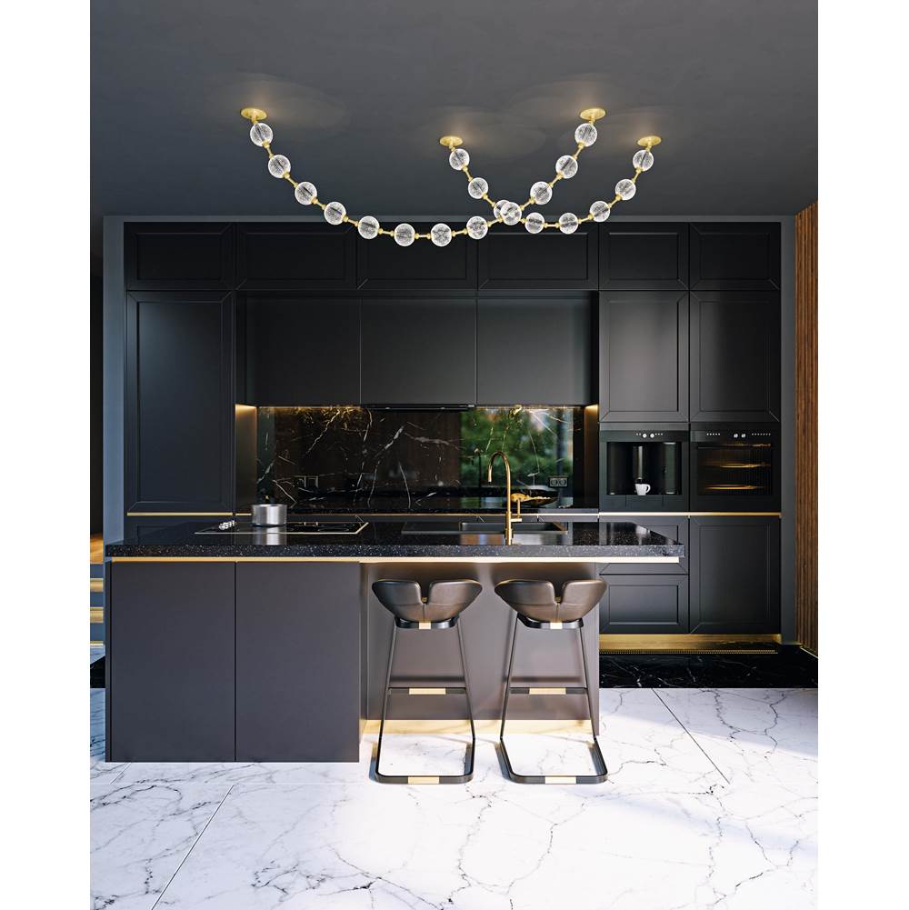 Alora Lighting PD321708NB-RT Natural Brass Marni 8 Head Natural Brass Led Pendant Image 2