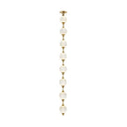 Alora Lighting Marni 8 Head Natural Brass Led Pendant