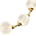 Alora Lighting Marni 8 Head Natural Brass Led Pendant