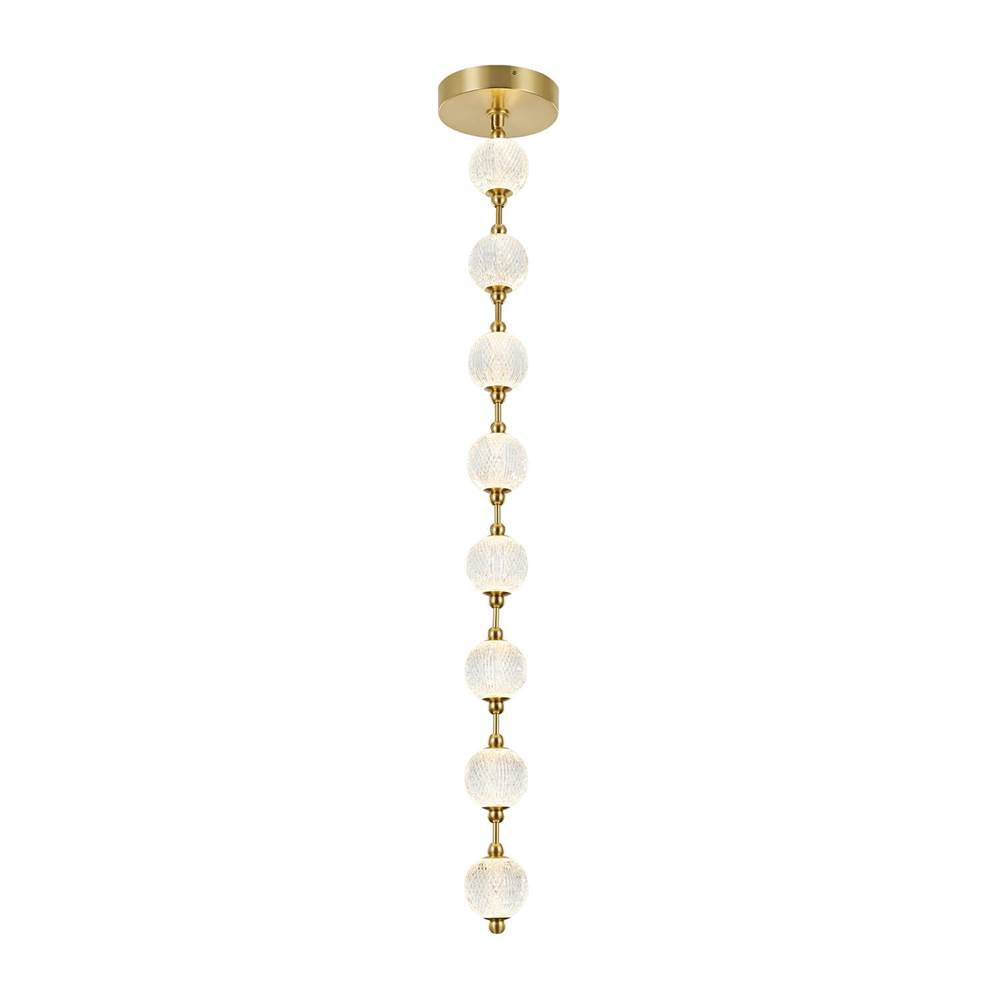Alora Lighting PD321708NB Natural Brass Marni 8 Head Natural Brass Led Pendant Image 2