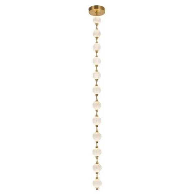 Alora Lighting Marni 12 Head Natural Brass Led Pendant