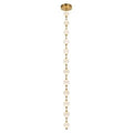 Alora Lighting Marni 12 Head Natural Brass Led Pendant