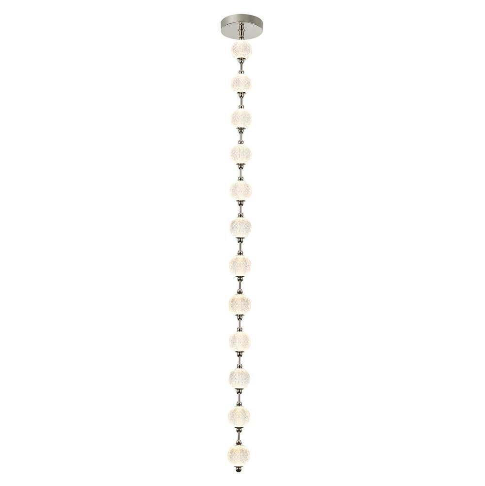 Alora Lighting Marni 12 Head Natural Brass Led Pendant