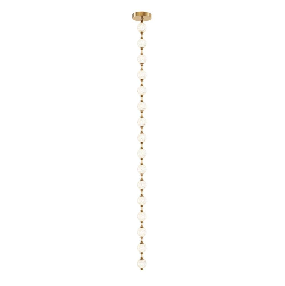 Alora Lighting Marni 16 Head Natural Brass Led Pendant