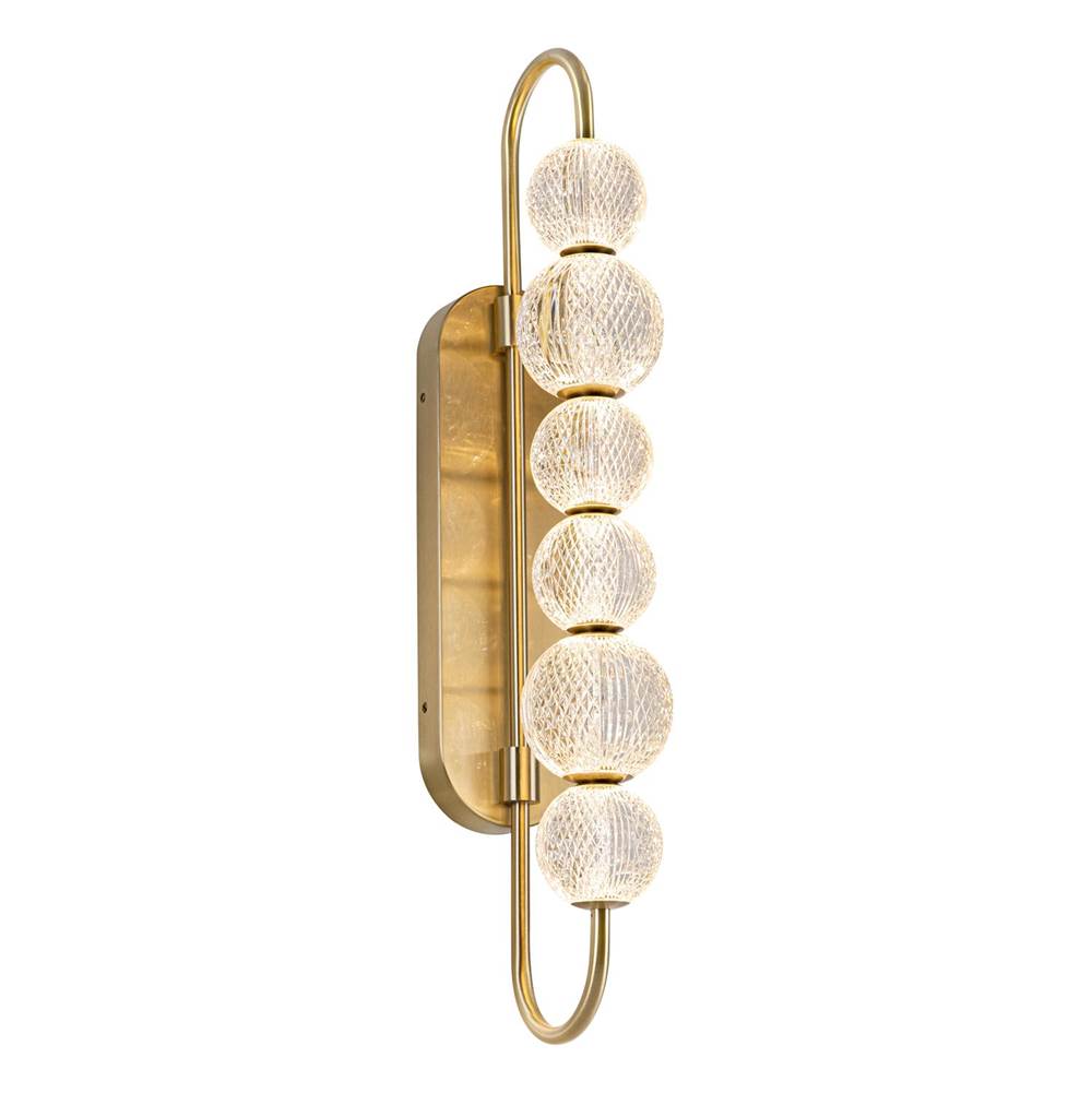 Alora Lighting WV321628NB Natural Brass Marni 28-in Natural Brass Led Wall/vanity Image 1