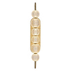 Alora Lighting Marni 28-in Natural Brass Led Wall/vanity