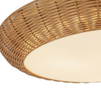Alora Lighting FM511421RA Rattan Merida 21-in Rattan Socket Flush Mount Image 2