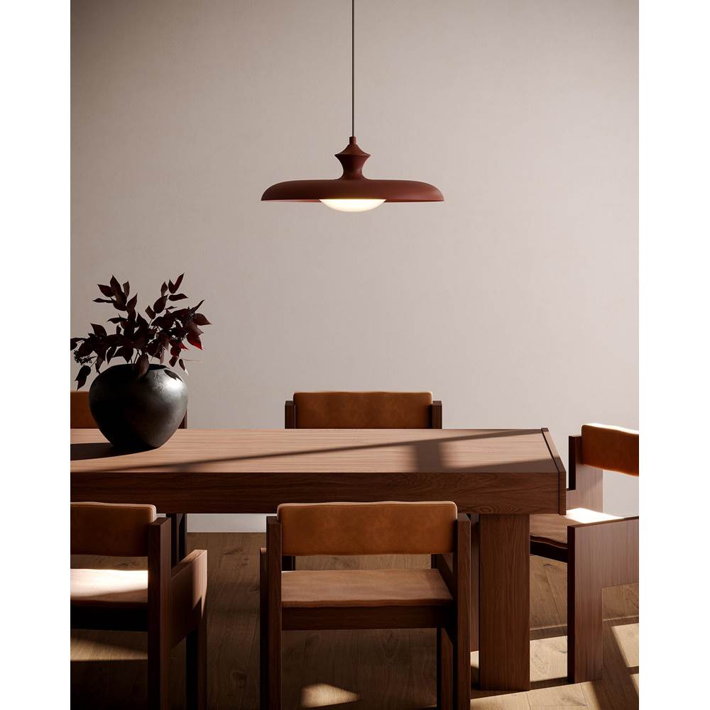 Alora Lighting PD557015BGD Burgundy Minori 15-in Burgundy Socket Pendant Image 2