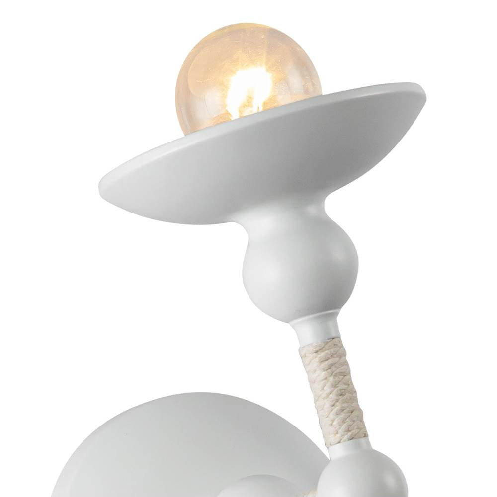 Alora Lighting WV343104MWCN Matte White,Cotton Nadine 4-in Matte White/cotton 1 Light Wall/vanity Image 2
