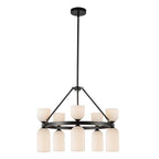 Alora Lighting Nelly 26-in Brushed Gold/clear Ribbed Glass Socket Chandelier