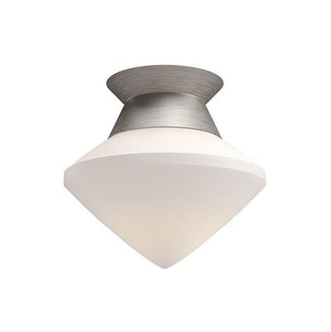 Alora Lighting Nora 8-in Aged Gold/opal Matte Glass 1 Light Flush Mount